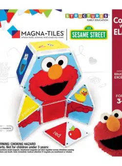 Invata culorile cu Elmo, Magna-Tiles Structures