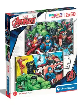 Puzzle 2 x 60 piese Clementoni Marvel Avengers