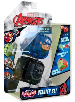 Set 2 figurine de lupta Battle Cubes Avengers, Captain America vs Black Panther 