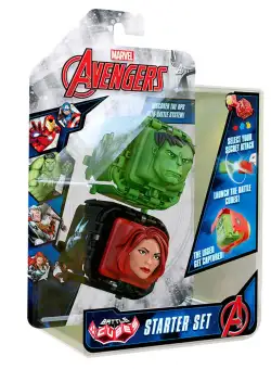 Set 2 figurine de lupta Battle Cubes Avengers, Hulk vs Black Widow