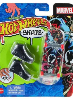 Set mini placa skateboard cu pantofi, Hot Wheels, HNG25